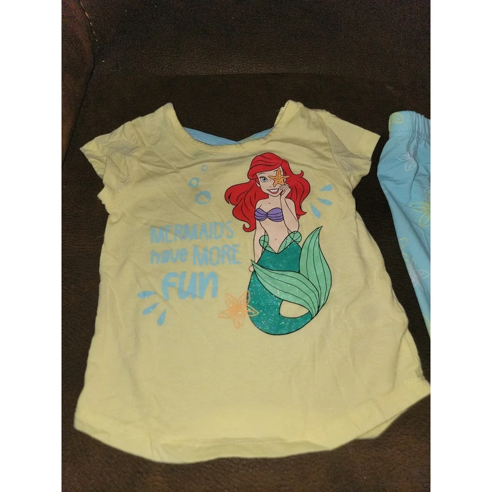 Disney princess the little mermaid‎ ariel outfit top and leggings size 3t